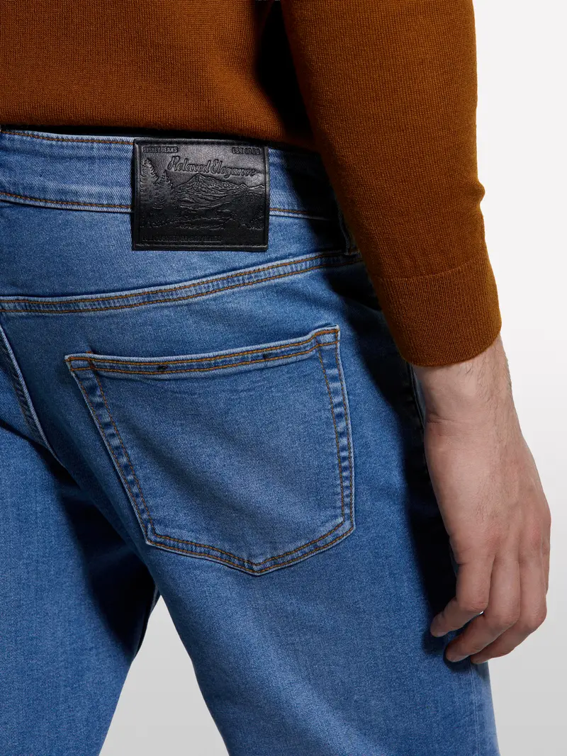 Jeans Style 73 Skinny Fit Azzurro Chiaro, Uomo, Blu Chiaro miniatura 4