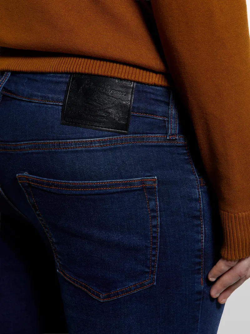 Jeans Style 73 Skinny Fit Blu, Uomo, Blu Scuro miniatura 4