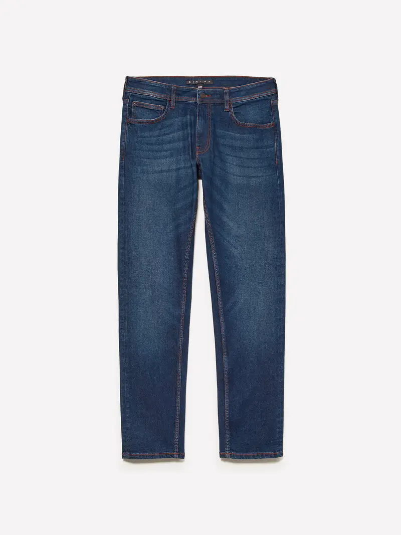 Jeans Style 74 Slim Fit Blu, Uomo, Blu Scuro miniatura 5