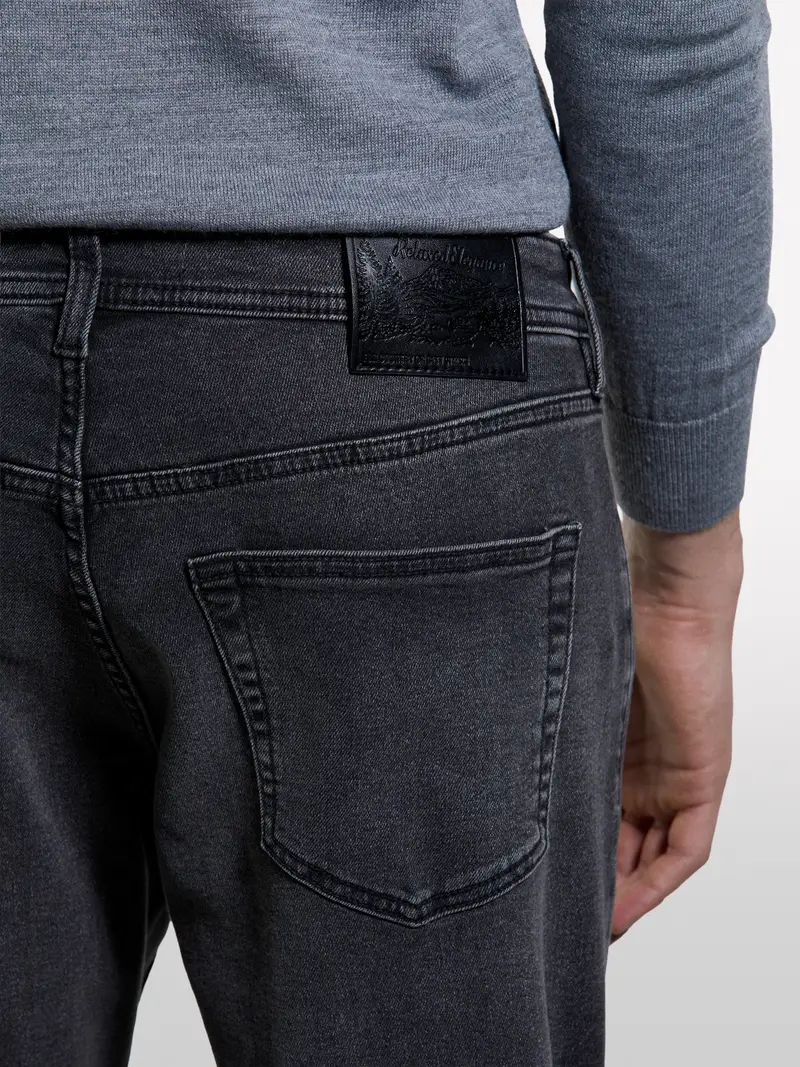 Jeans Style 74 Slim Fit Neri, Uomo, Nero miniatura 4