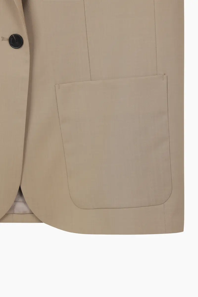 Blazer Over Fit, Donna, Beige miniatura 4