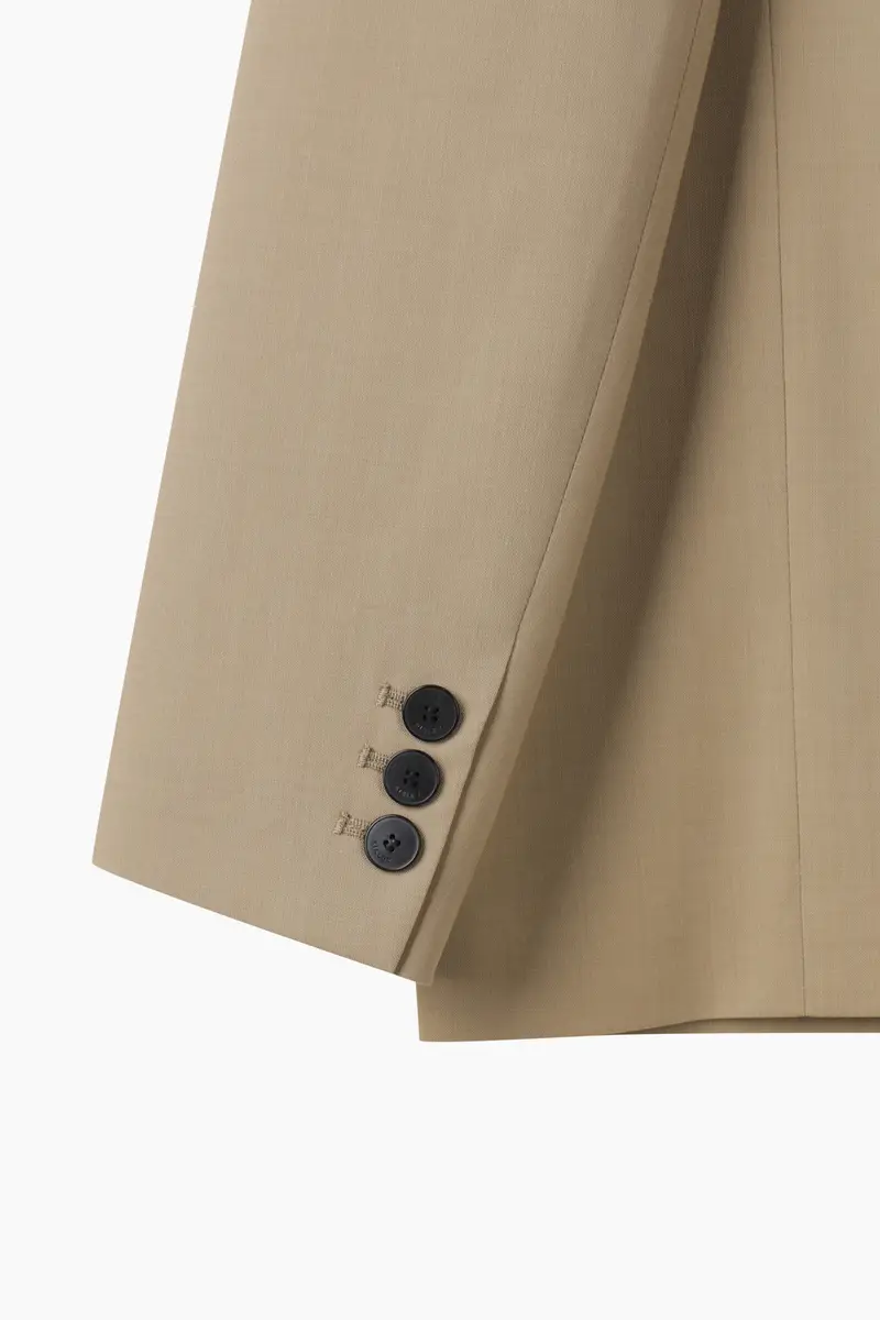 Blazer Over Fit, Donna, Beige miniatura 5