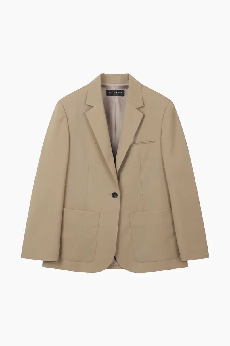 Blazer Over Fit, Donna, Beige