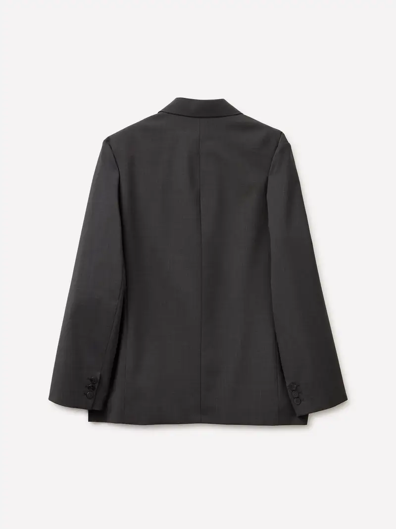 Blazer Over Fit, Donna, Grigio Scuro miniatura 2