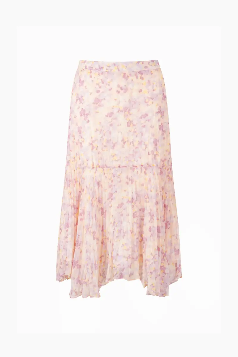 Gonna Floreale, Donna, Rosa Tenue