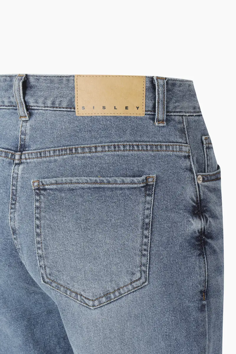 Jeans A Vita Alta, Donna, Blu miniatura 4