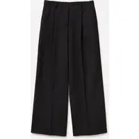 Pantaloni Ampi Neri, Donna, Nero miniatura 4