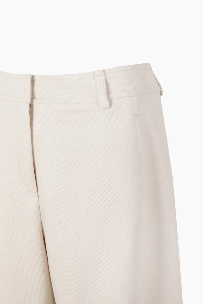 Pantaloni Barrel Leg, Donna, Bianco Panna miniatura 3