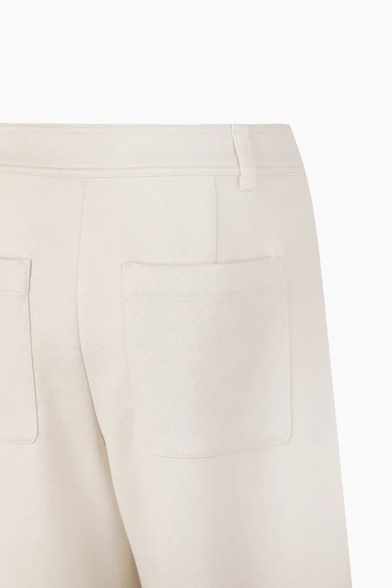 Pantaloni Barrel Leg, Donna, Bianco Panna miniatura 4