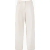 Pantaloni Barrel Leg, Donna, Bianco Panna miniatura 5