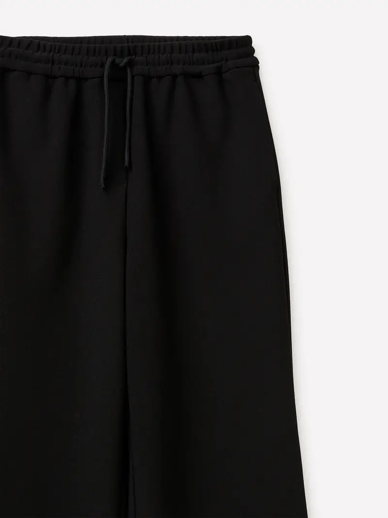 Pantaloni Neri A Zampa, Donna, Nero miniatura 3