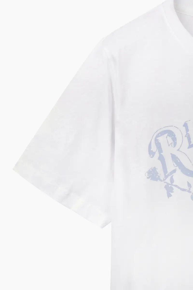 T-shirt Con Stampa, Donna, Bianco miniatura 4