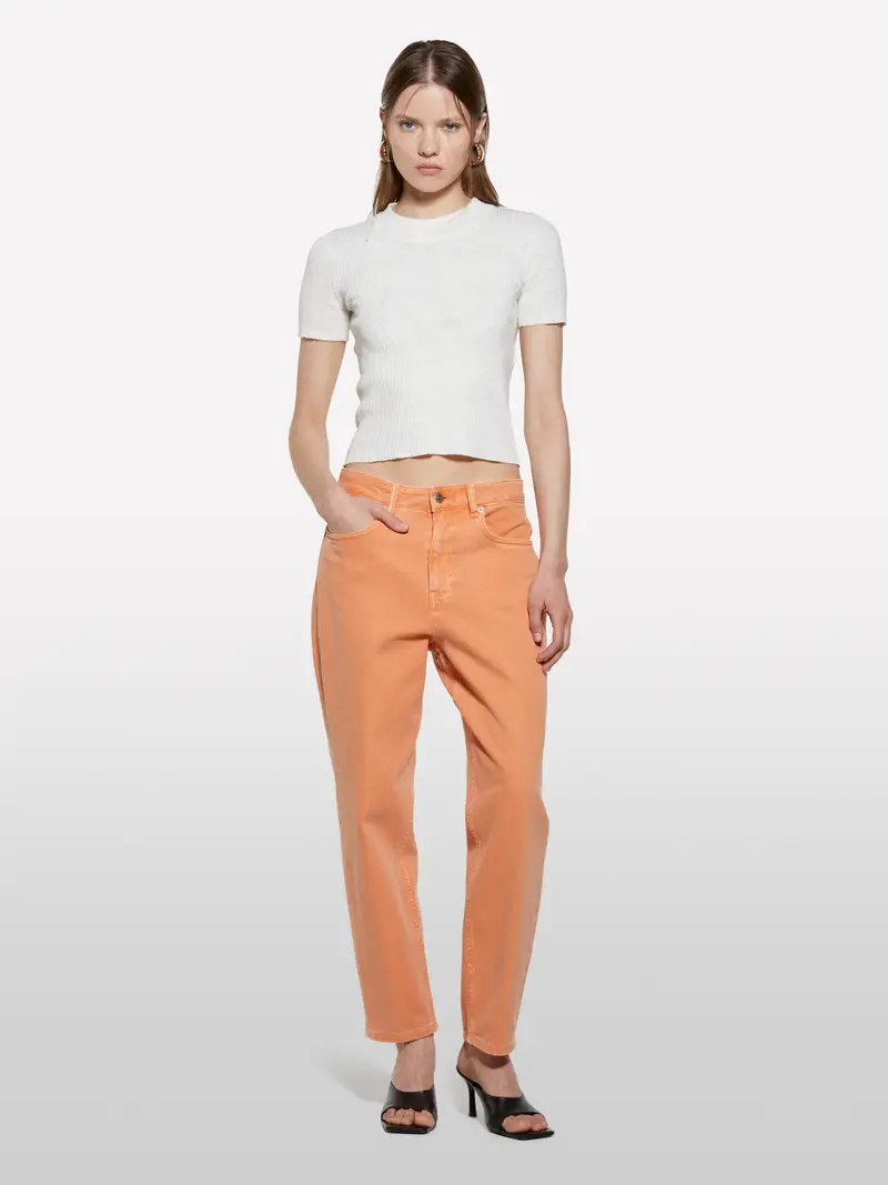 Maglia Bianca Con Oblò Dietro, Donna, Bianco