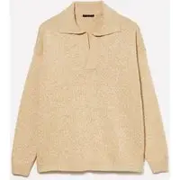 Maglia Effetto Polo, Uomo, Cammello miniatura 4