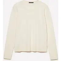 Maglia Girocollo, Donna, Bianco Panna miniatura 4