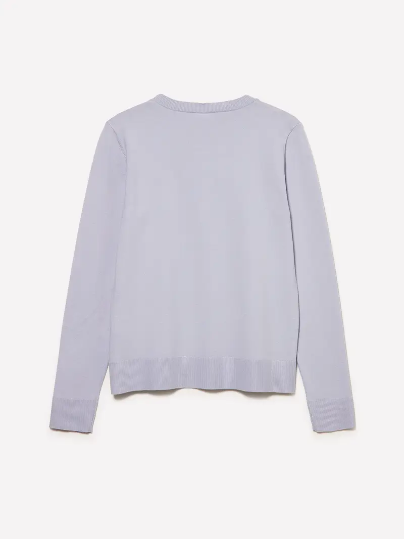 Maglia Girocollo, Donna, Blu Chiaro miniatura 2