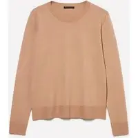 Maglia Girocollo, Donna, Cammello miniatura 3