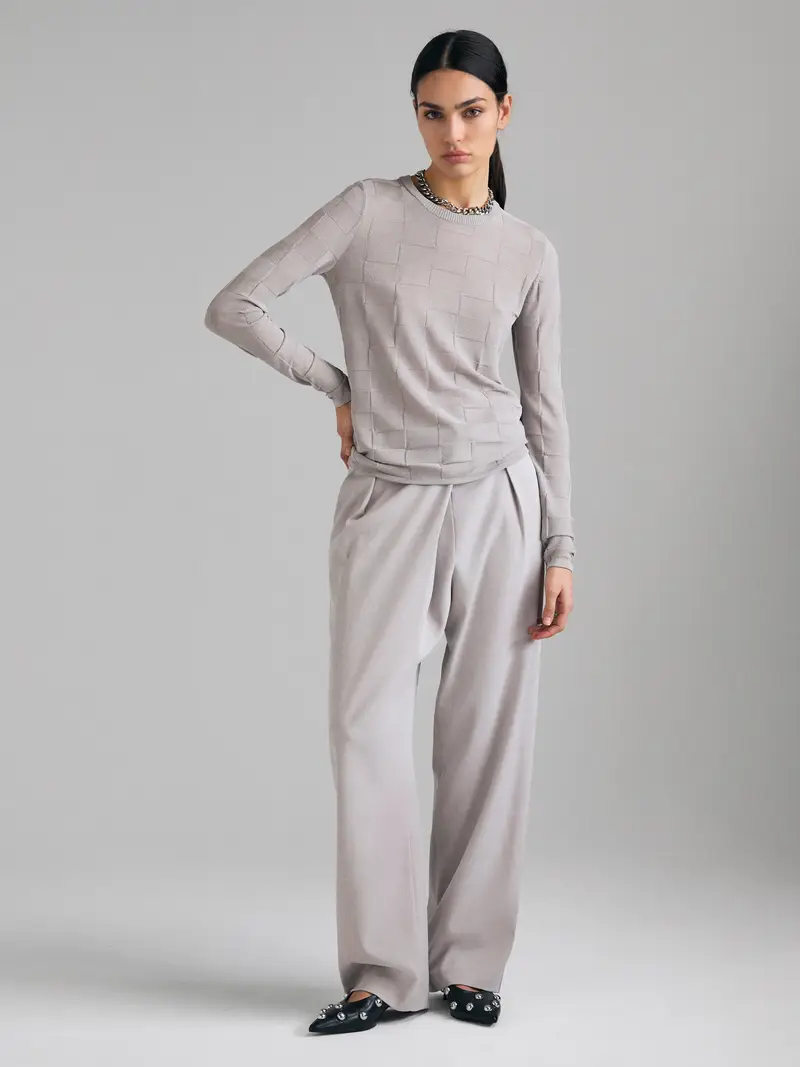 Maglia Lavorata, Donna, Rosa Carne