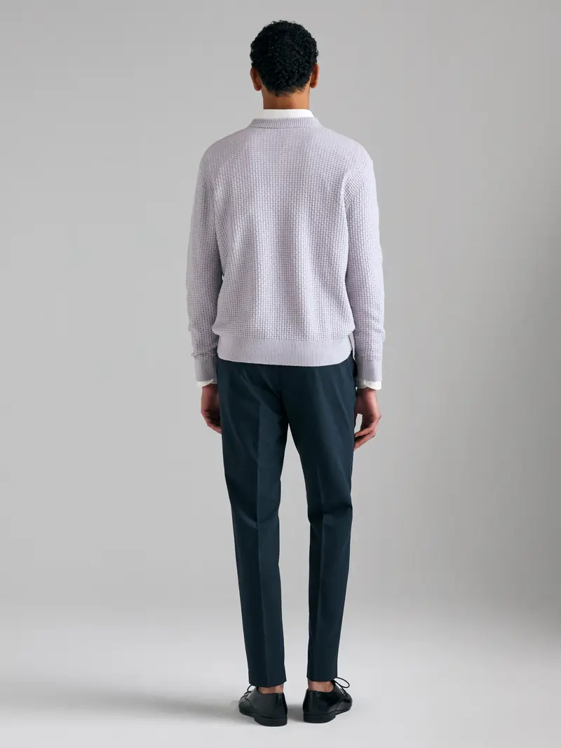 Maglia Lavorata, Uomo, Lilla miniatura 2