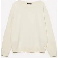 Maglia Over Fit, Donna, Bianco Panna miniatura 4