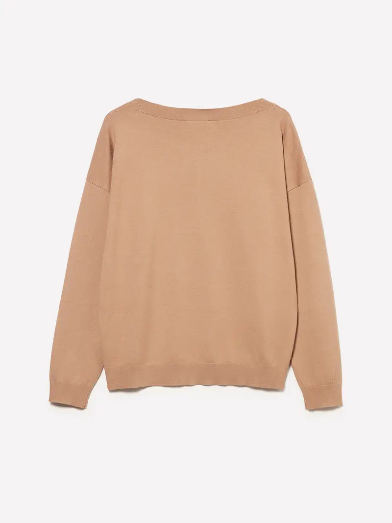 Maglia Over Fit, Donna, Cammello miniatura 2