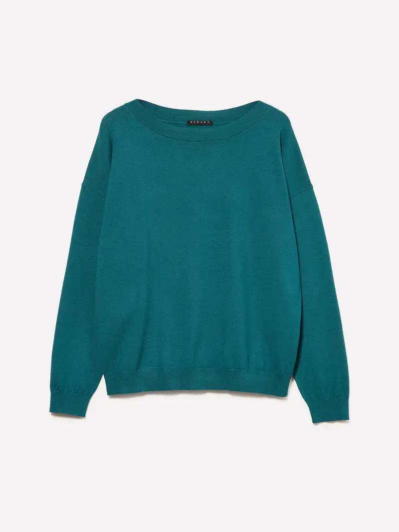 Maglia Over Fit, Donna, Verde Ottanio
