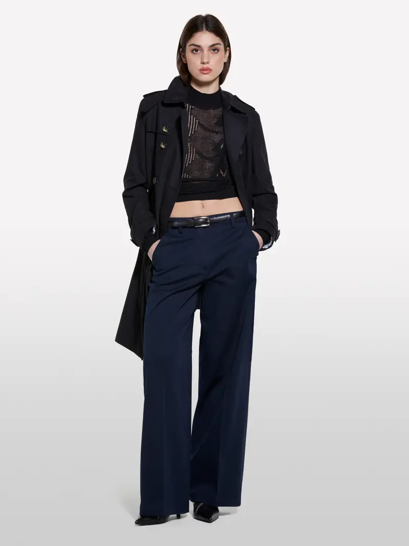 Maglia Traforata, Donna, Nero