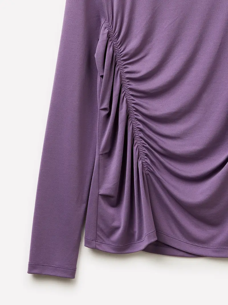 Maglietta Con Arriccio, Donna, Purple miniatura 3