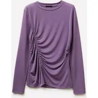 Maglietta Con Arriccio, Donna, Purple miniatura 4