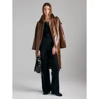 Maglietta Off Shoulder Con Anello Sliver, Donna, Nero miniatura 5