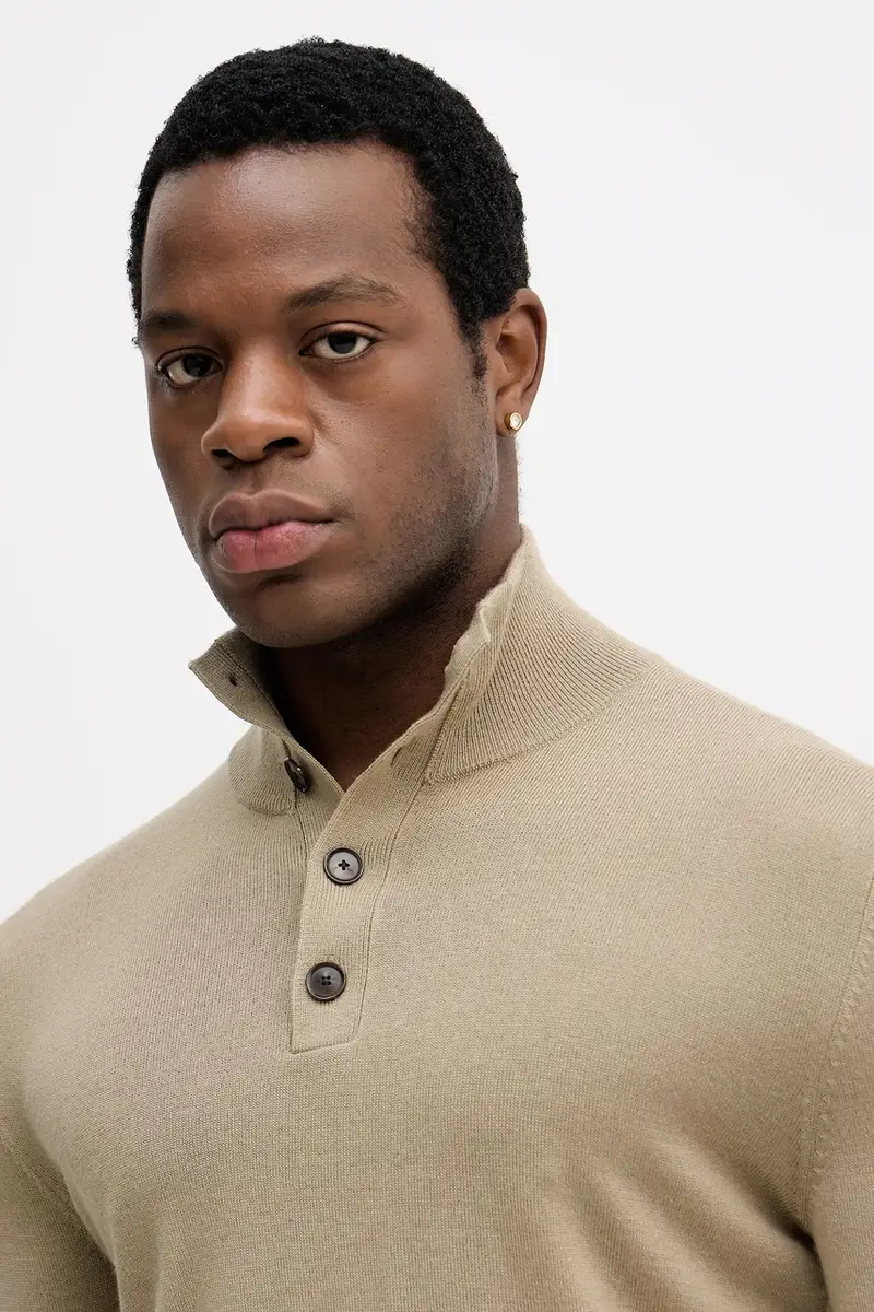 maglione con lana Beige miniatura 4