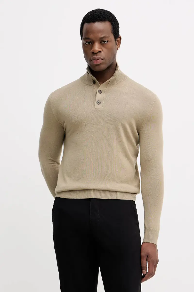 maglione con lana Beige