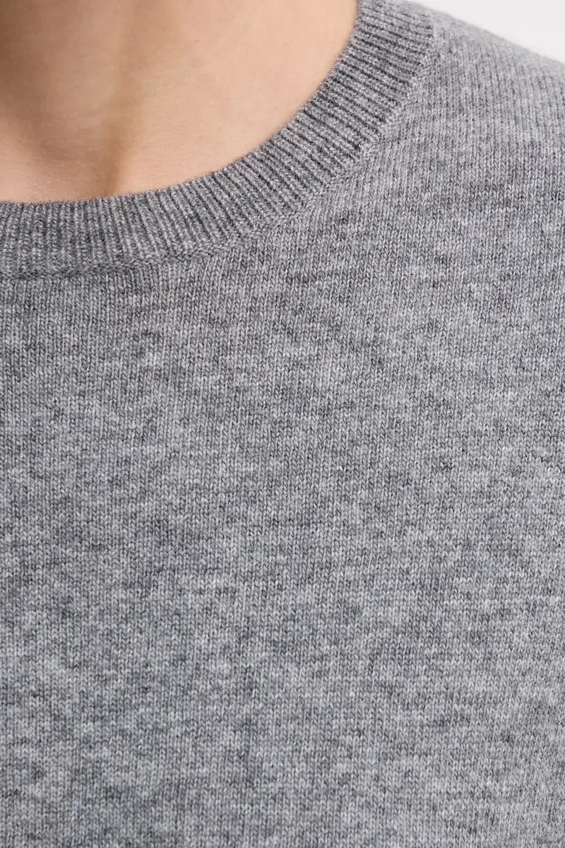 maglione con lana colore grigio 18AYM103K miniatura 5