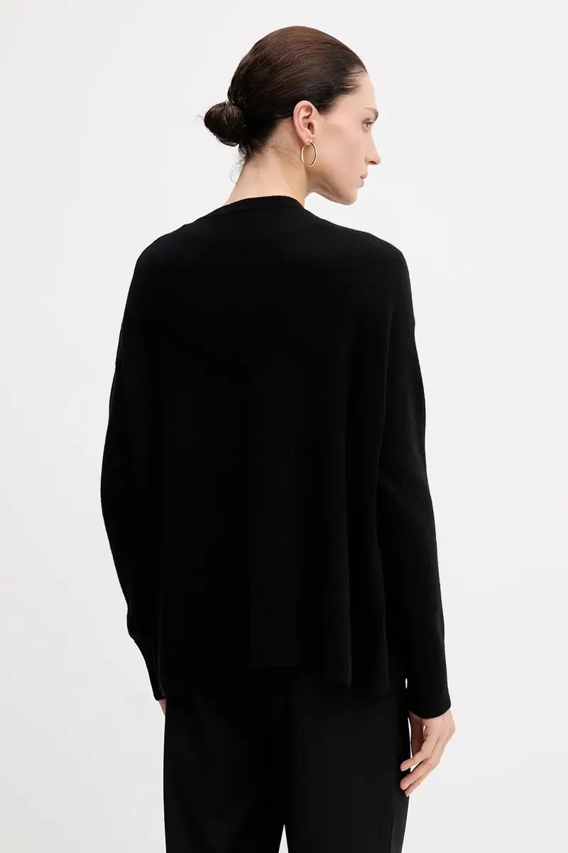 maglione con lana colore nero 18AYM103K miniatura 3