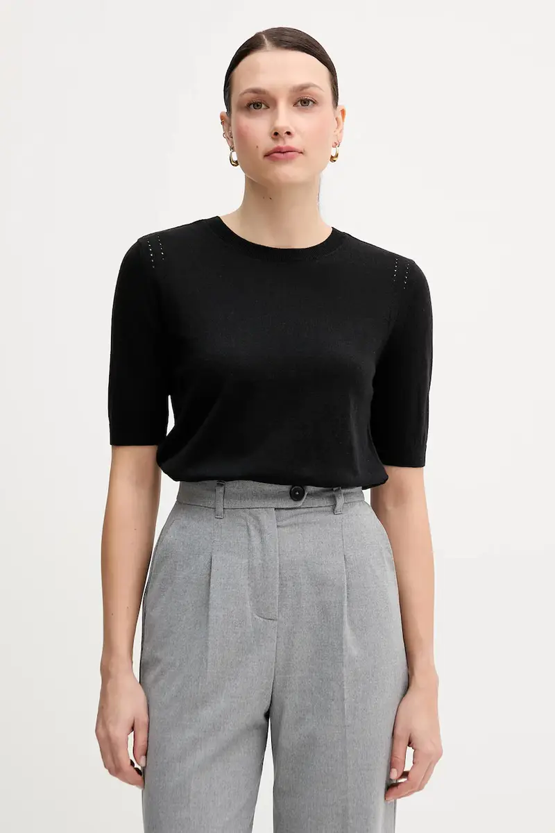 maglione con lana colore nero 1SBXM106L