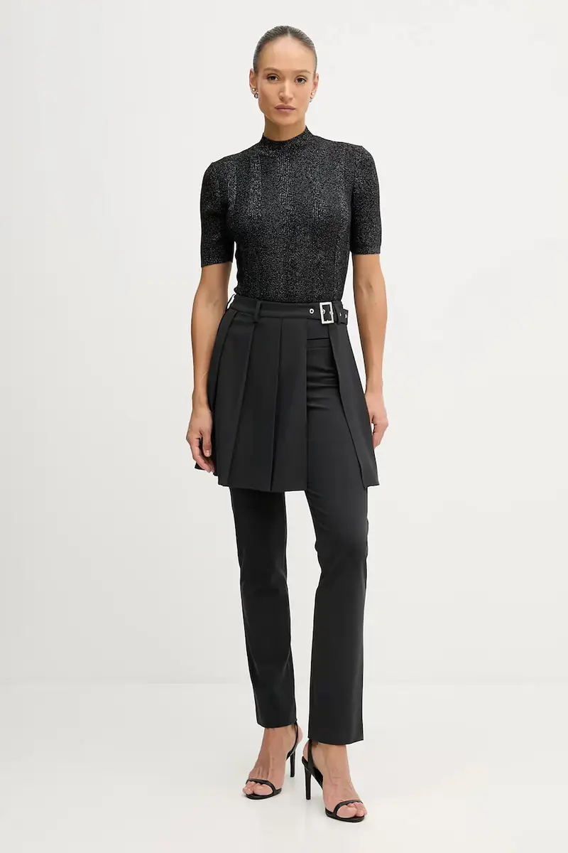 maglione con lana colore nero 1WH2M2025 miniatura 2