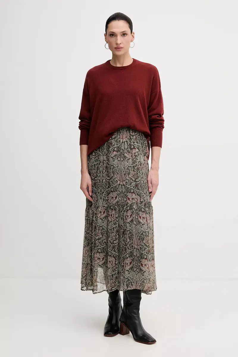 maglione con lana colore rosso 18AYM103K miniatura 2