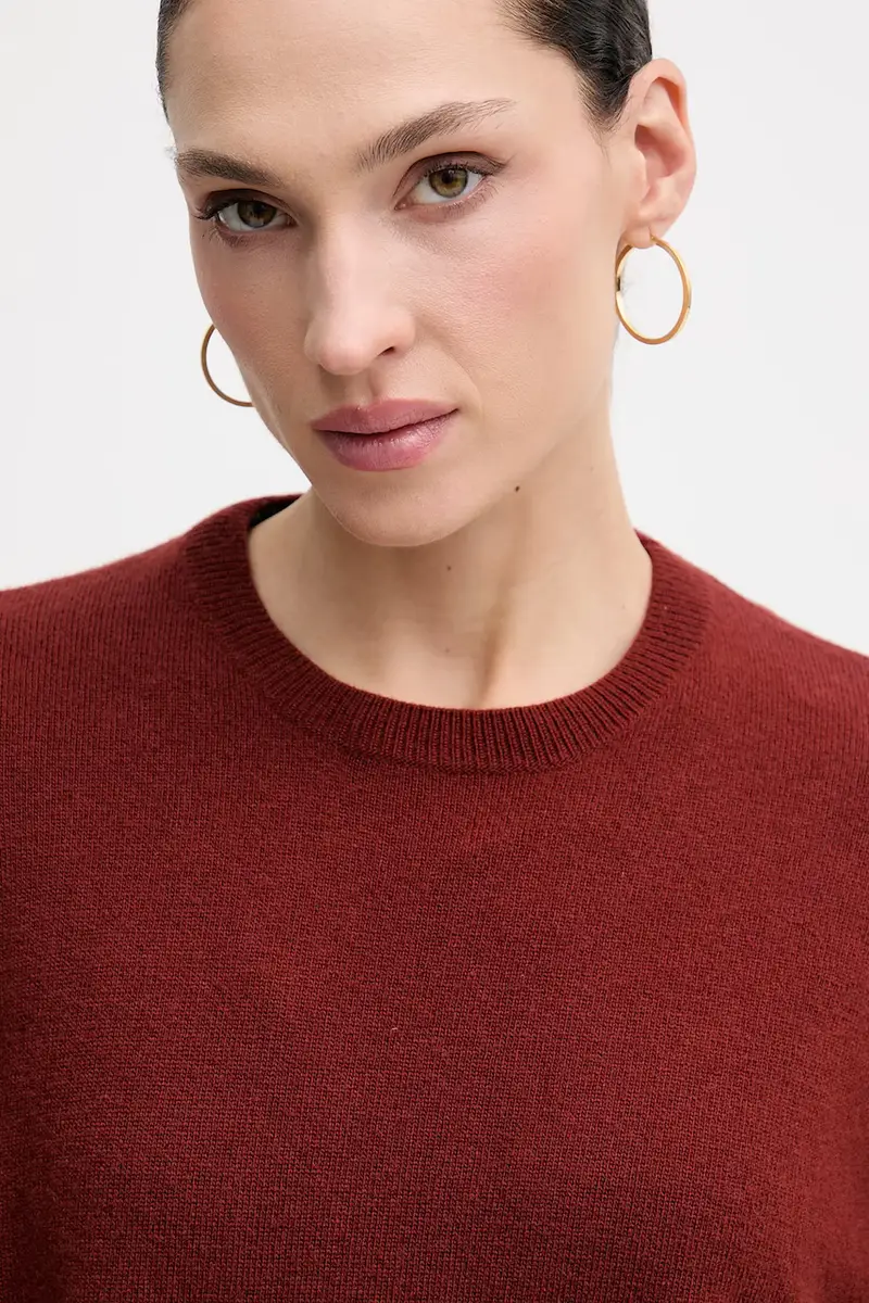 maglione con lana colore rosso 18AYM103K miniatura 4