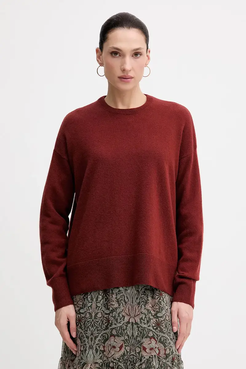 maglione con lana colore rosso 18AYM103K