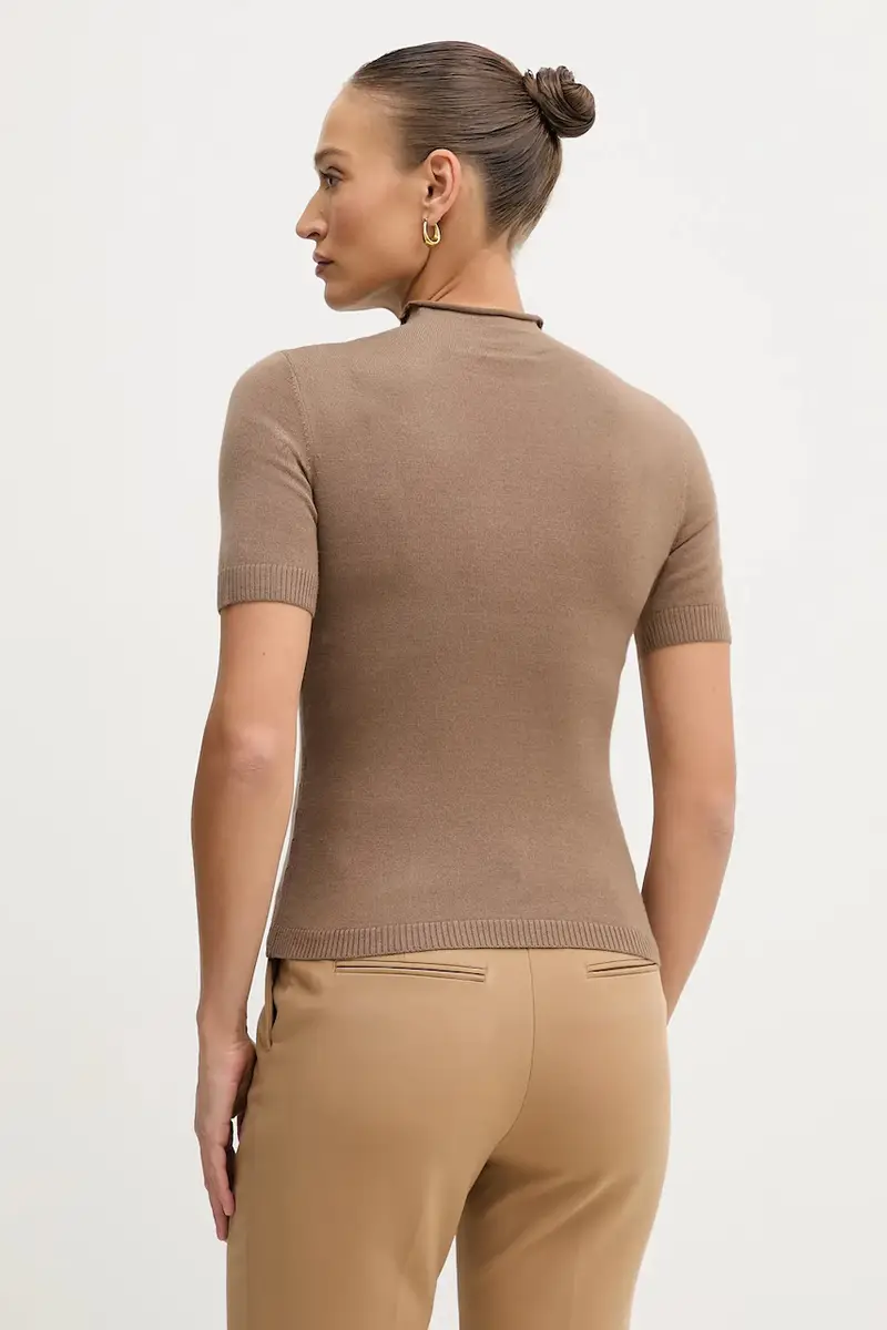 maglione con lana Marrone miniatura 3