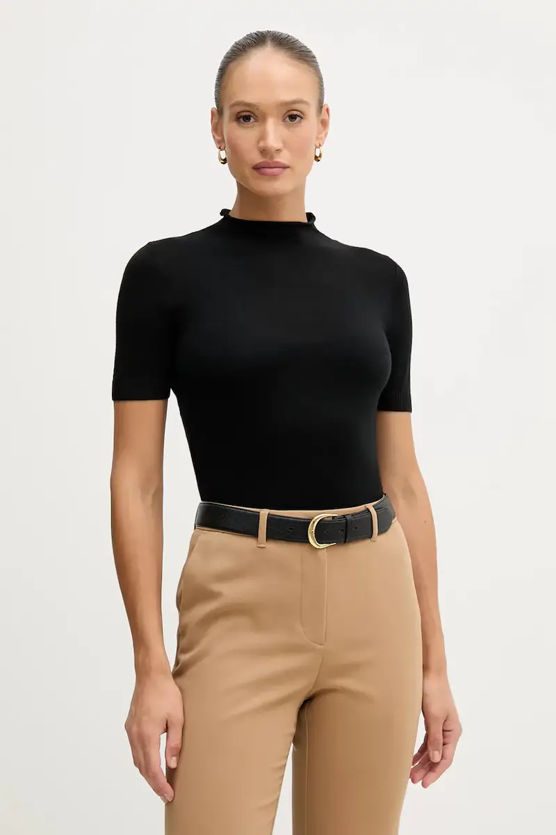 maglione con lana Nero