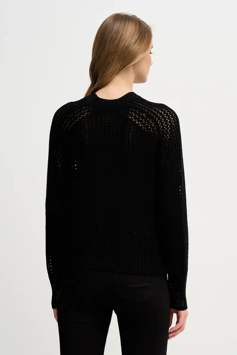 maglione con lana Nero miniatura 3