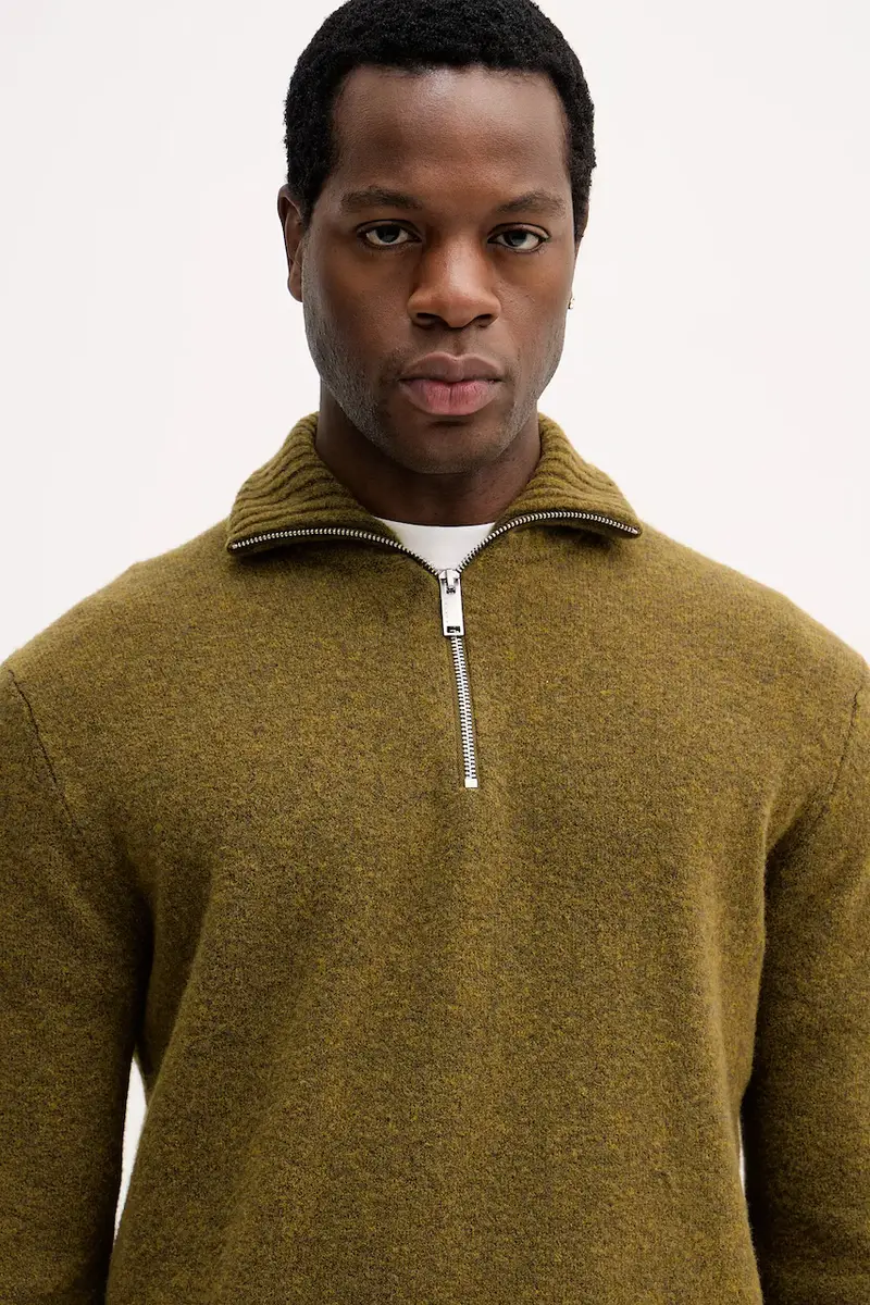 maglione con lana Verde miniatura 4