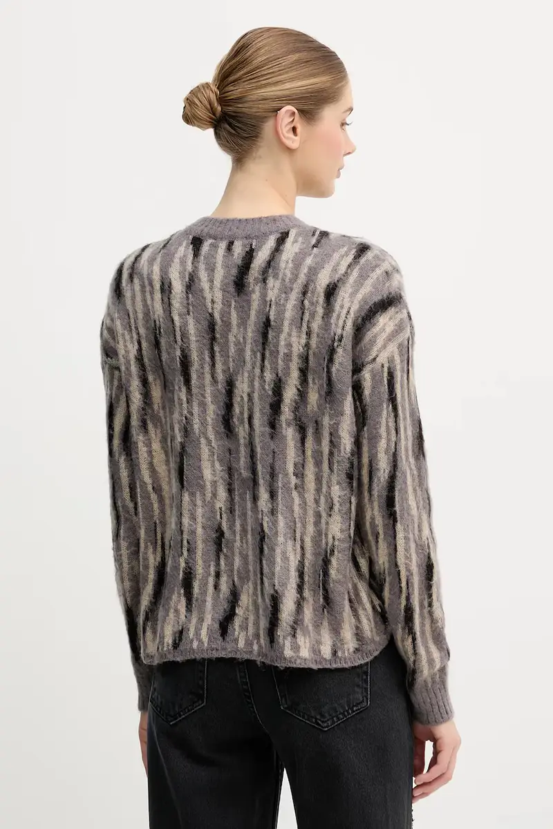 maglione con mohair Grigio miniatura 3