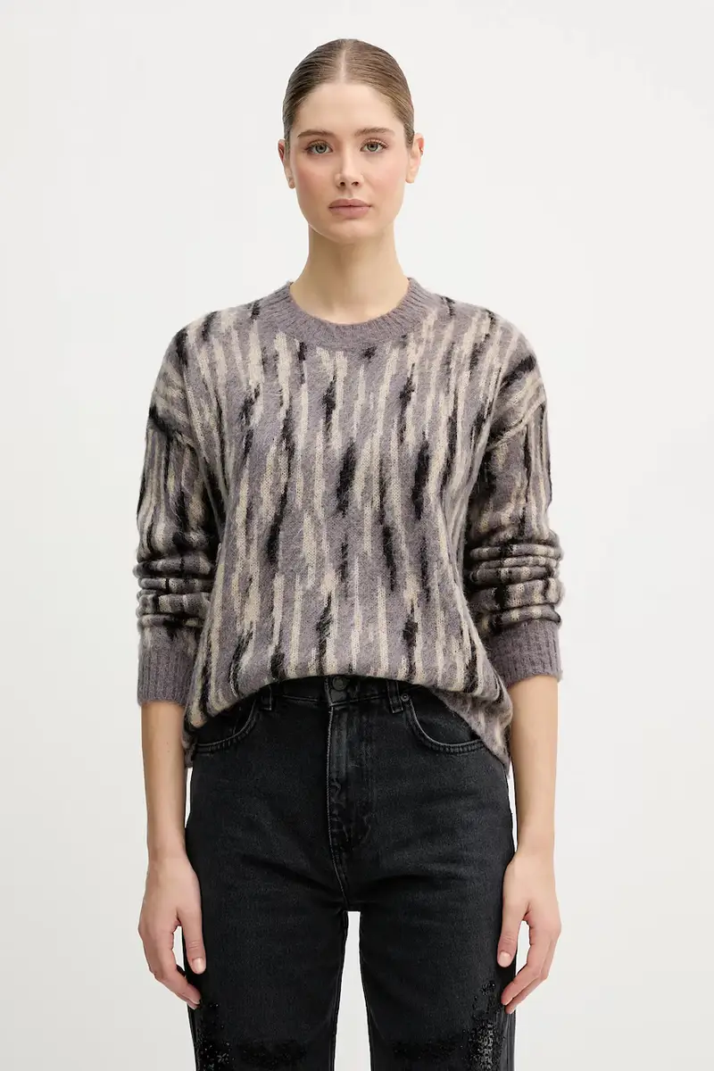 maglione con mohair Grigio