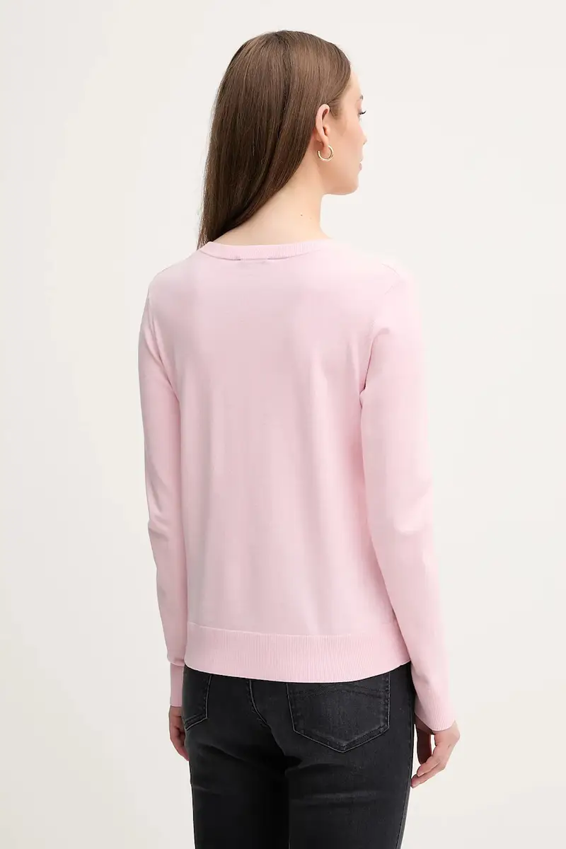 maglione donna colore beige 17Q3M100F Rosa miniatura 3