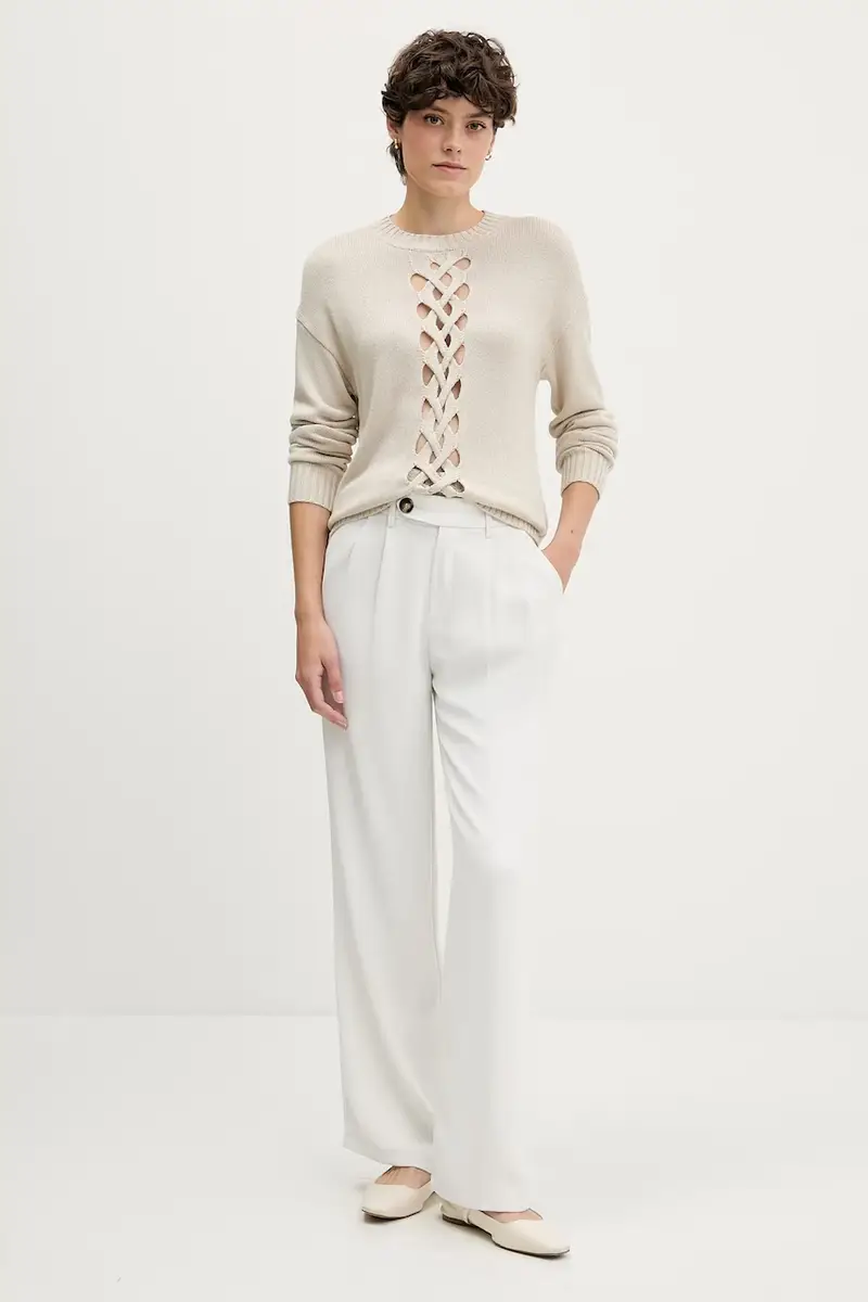 maglione donna colore beige 1XGYM106I miniatura 2