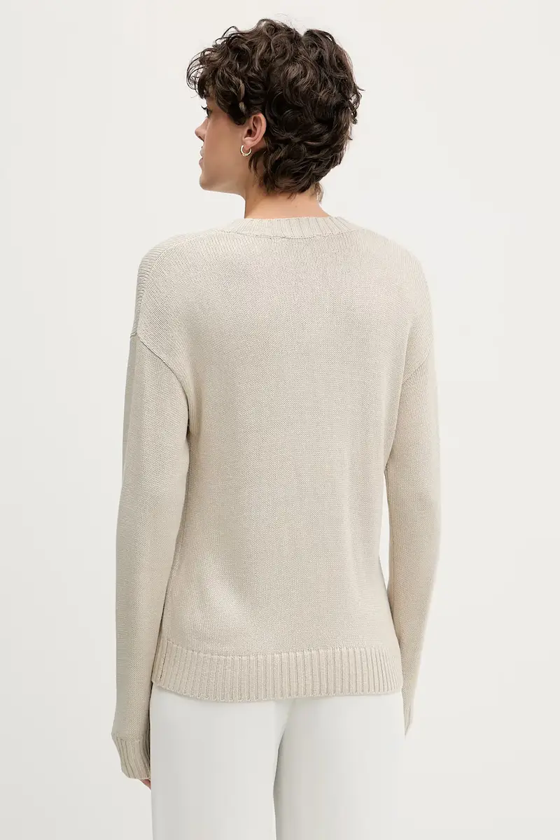 maglione donna colore beige 1XGYM106I miniatura 3