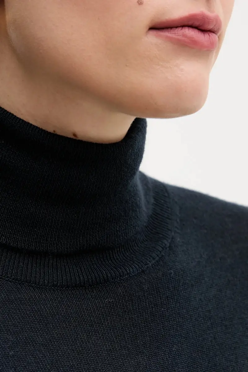 maglione donna colore blu navy 11BAM201C miniatura 5