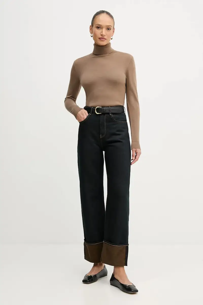 maglione donna colore marrone 11BAM201C miniatura 2